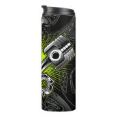 交差ピストン産業整備士エンブレム タンブラー (回転右)