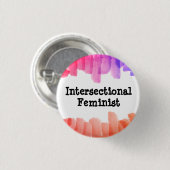 交差フェミニスト 缶バッジ (正面&裏面)