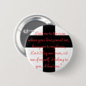 交差ボタンに私を導いて下さい 缶バッジ (正面&裏面)