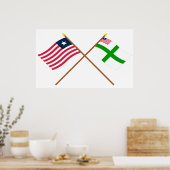 交差リベリアとシノエ郡のフラグ ポスター (キッチン)