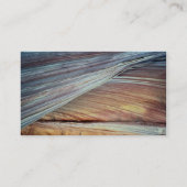 交差寝かせられた砂岩、アリゾナ、米国 名刺 (裏面)