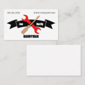 交差工具とバナー契約者用手引き師 名刺 (正面/裏面)