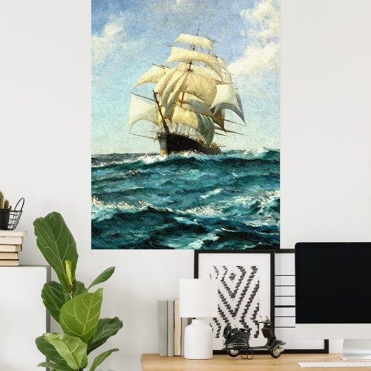 交差海 ポスター (ホームオフィス)