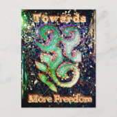 交差点カードNo.30: より多くの自由に向かって ポストカード (正面)