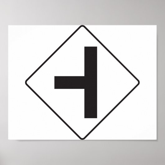 交差点道路標識ポスター ポスター (正面)