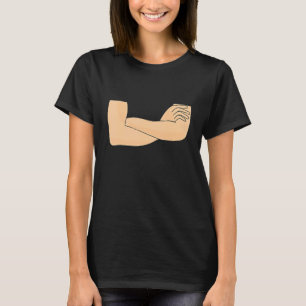 交差腕の自己自信のある外観の表現 Tシャツ