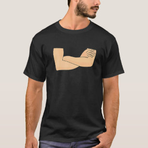 交差腕の自己自信のある外観の表現 Tシャツ