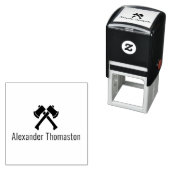 交差軸シルエットアイックススポーツ投げ名 セルフインキングスタンプ (インサイチュ)