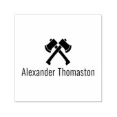 交差軸シルエットアイックススポーツ投げ名 セルフインキングスタンプ (デザイン)