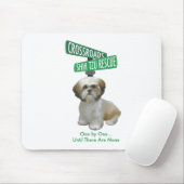 交差道路のShihTzuの救助 マウスパッド (マウス)