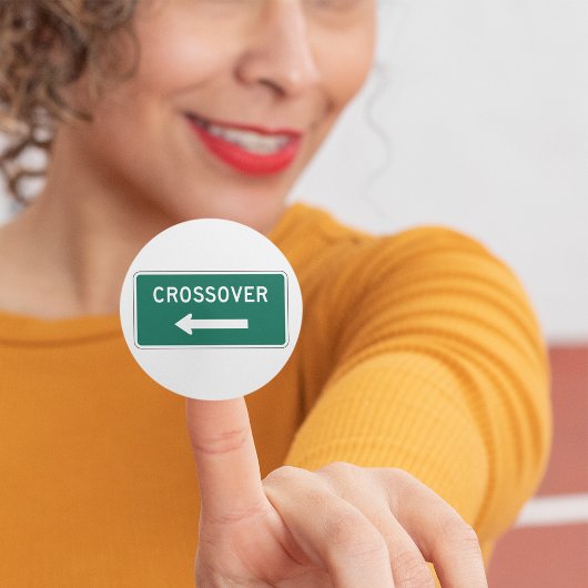 交差道路標識 ラウンドシール