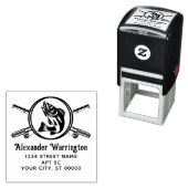 交差魚釣りロッドのリール、魚の名前Retnアドレス セルフインキングスタンプ (インサイチュ)