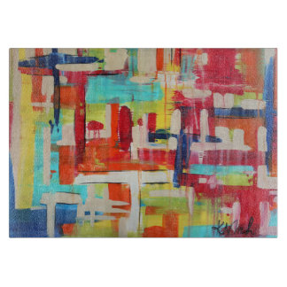 交差11x8 Decoのガラスまな板 カッティングボード