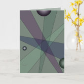 交差 カード (黄色い花)