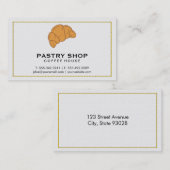 交差 |ペストリーショップタイルの背景 名刺 (正面/裏面)