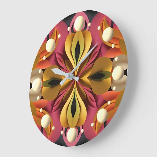 交差 ラージ壁時計 (傾斜)