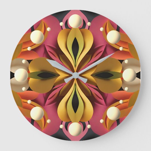 交差 ラージ壁時計 (正面)