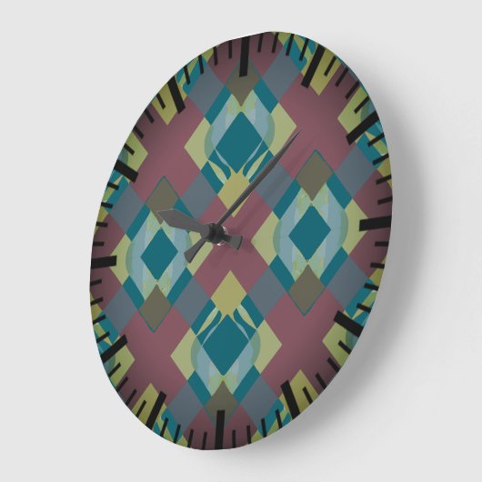交差 ラージ壁時計 (傾斜)