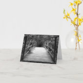 交差(b&w) Notecard カード (黄色い花)