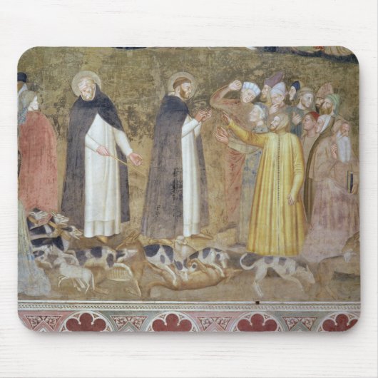 交戦中および勝ち誇った教会の詳細 マウスパッド (正面)