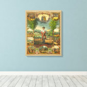 交換プリントの宣伝 キャンバスプリント (インサイチュ (ウッドフロア))