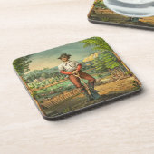 交換プリントの宣伝 コースター (左側)