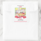 交換ラブホームメイドパーソナライズされたギフト スクエアシール (バッグ)