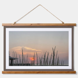 交換可能なフォトブラウン縁どプリント 吊り下げ型タペストリー