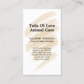 交換可能な気に写真のプロフェッショナル 名刺 (裏面)