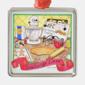 交換愛クリスマスのオーナメント メタルオーナメント (正面)