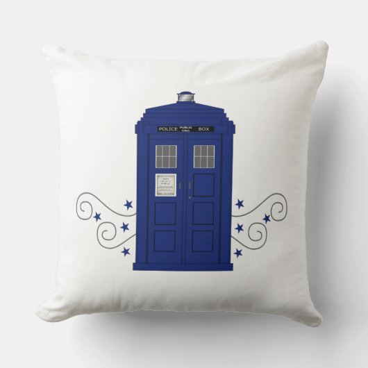 交番が枕を渦巻く クッション (正面)