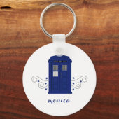 交番の旋回キーチェーン キーホルダー (正面)