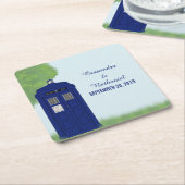 交番の結婚紙コースターv4 スクエアペーパーコースター (アングル)