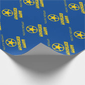 交番スターバッジキッドカスタムハッピーバースデー ラッピングペーパー (角)