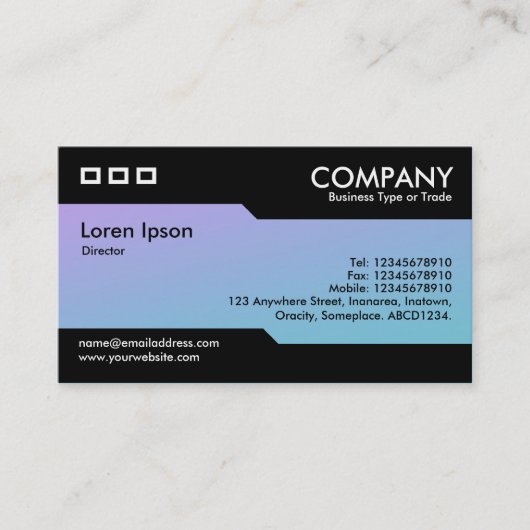 交番 – ソフトグラデーションの名刺 名刺 (正面)