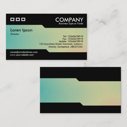 交番 – ソフトグラデーションの名刺 名刺 (正面/裏面)