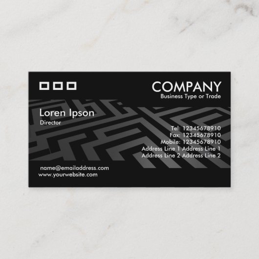 交番 – ダーク迷路 名刺 (正面)