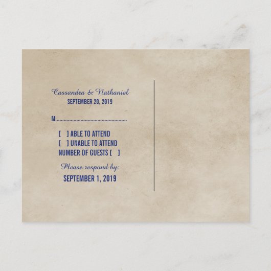 交番RSVPポストカードv6 インビテーションポストカード (裏面)