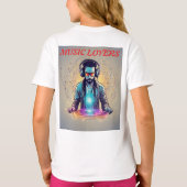 🎧🌠交絡した周波数のDJ 🌌🎶 Tシャツ (裏面)