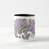 交絡した美鳥TWArt 12紫 マグカップ (中央)