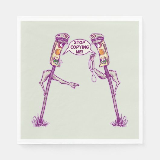 交通おもしろい灯 スタンダードランチョンナプキン (正面)