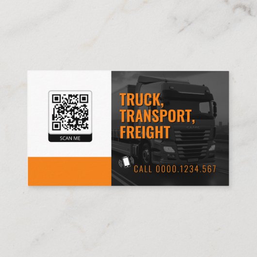 交通と物流 |トラック名刺 名刺 (裏面)