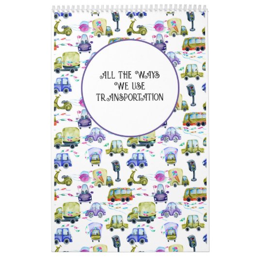 交通の子どもの使い方 カレンダー (カバー)