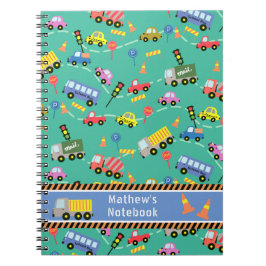 交通の水色ノート ノートブック