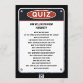 交通をテーマにしたパーティークイズパーティーの看板 招待状 (正面)