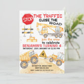 交通を止めろ！道路工事の誕生日 招待状 (スタンド正面)