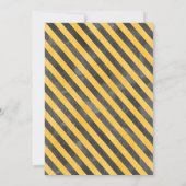 交通を止めろ！道路工事 誕生日 招待状 (裏面)