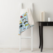 交通カラフル車キッズパターン シェルパブランケット (インサイチュ)