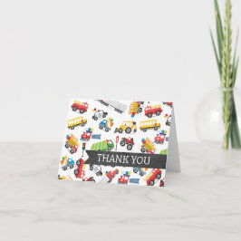 交通サンキューカード車ありがとう サンキューカード