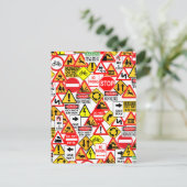 交通シンボルや象徴はがき ポストカード (スタンド正面)